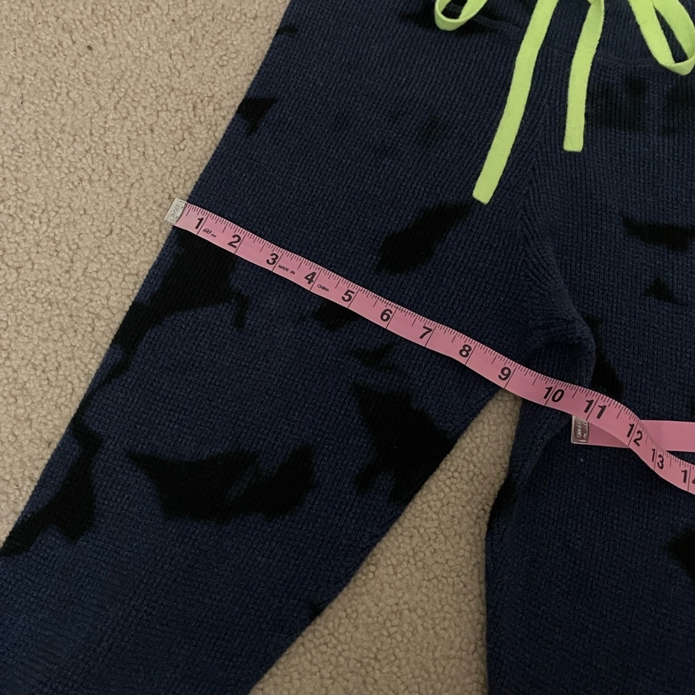 Lisa Todd 100% Cotton Waffle Knit Tie Dye slim Joggers, loungewear, drawstring - Picture 5 of 7